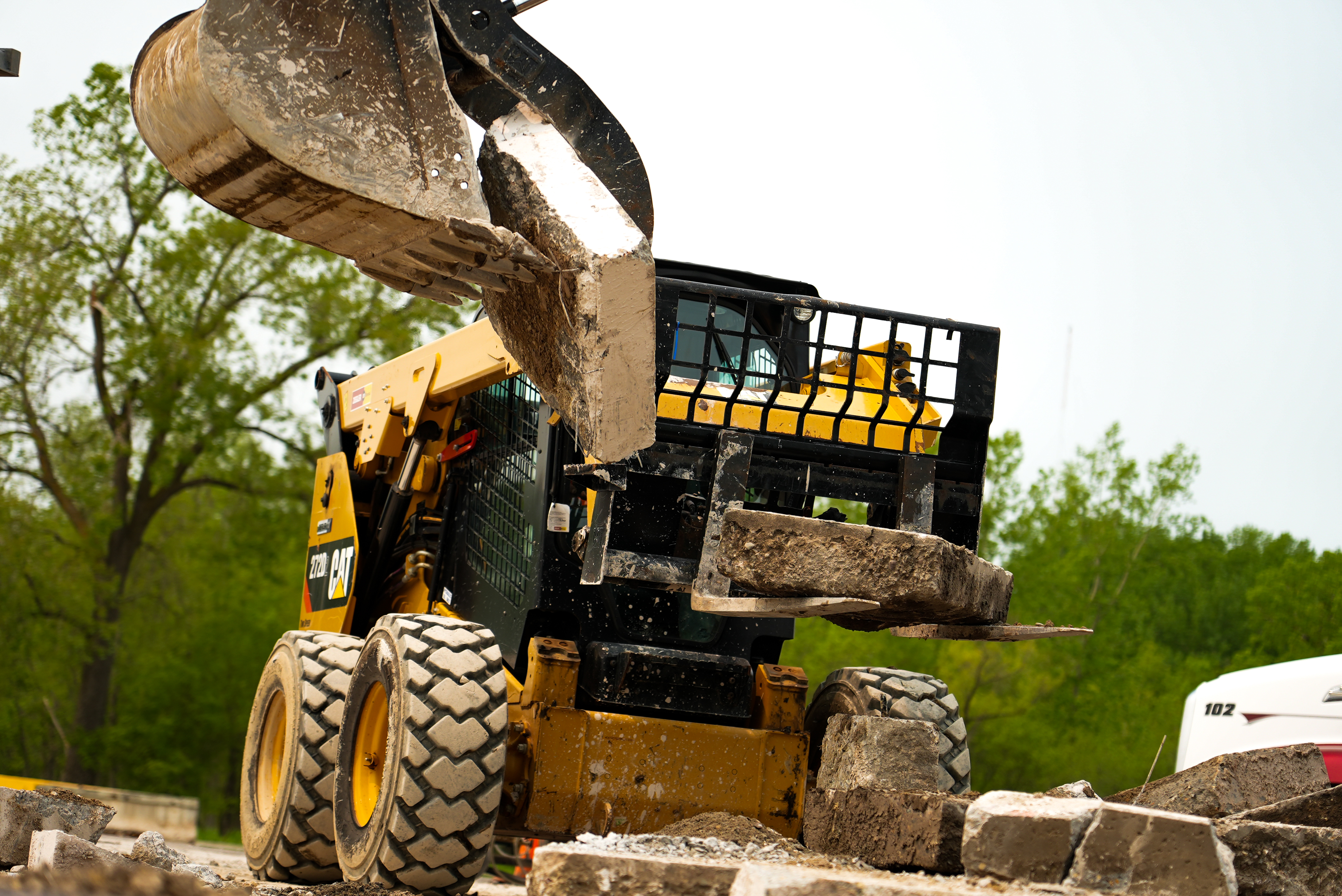 Grand Companies equipment at work on site
